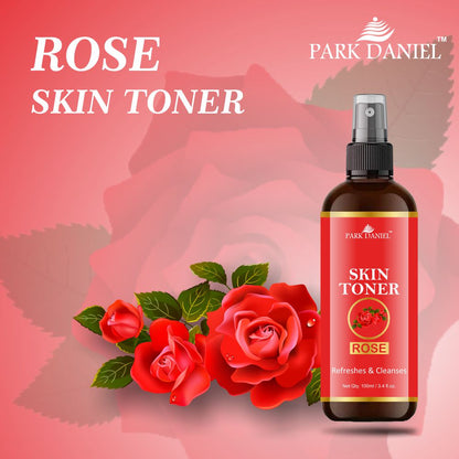 Park Daniel Rose,Honey & Green Tea Skin Toner Combo Pack Of 3 Bottles Of 100ml (300ml)