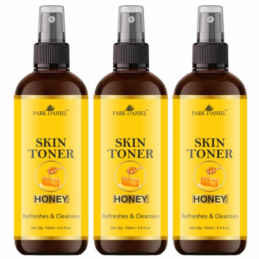 Park Daniel Premium Honey Skin Toner For Men & Women Combo Pack of 3 Bottles of 100 ml (300 ml )